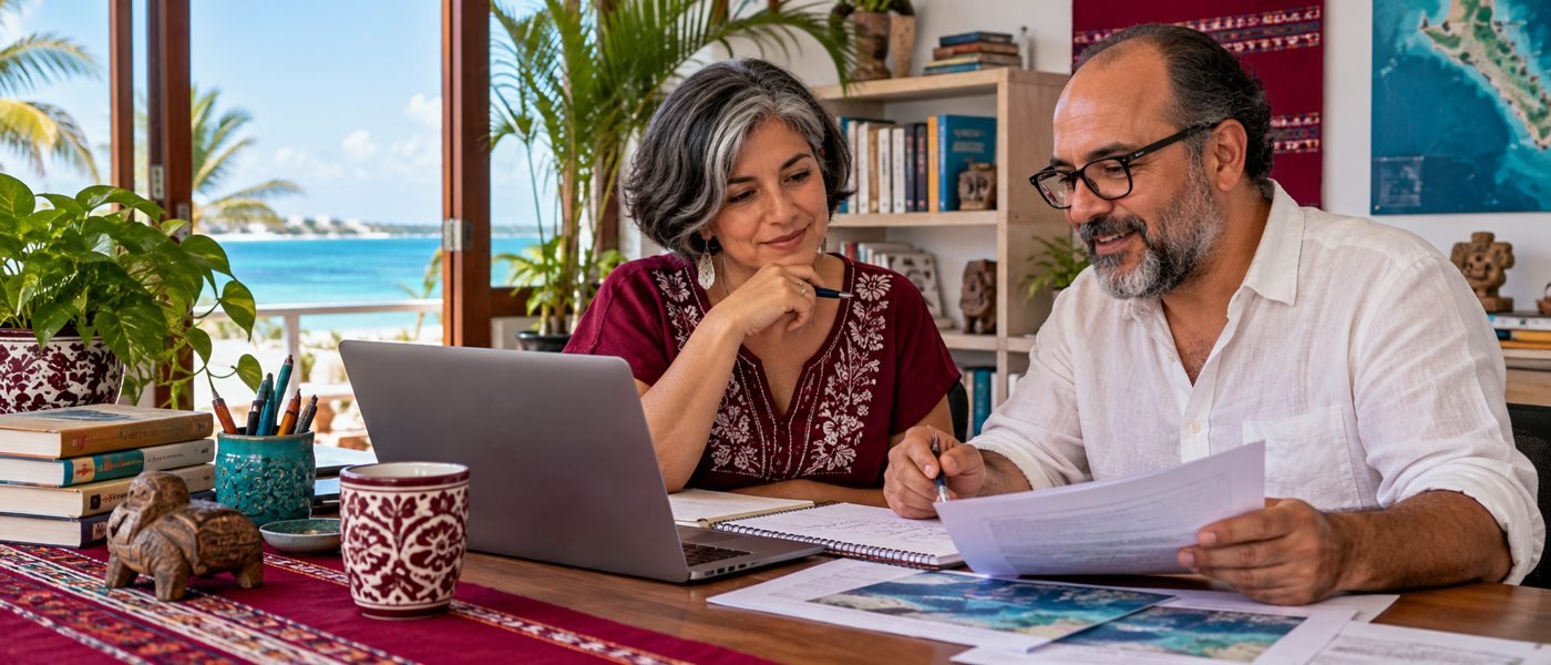 Docentes preparando clases con recursos digitales